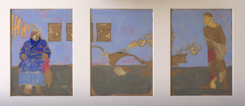 phylactère 9 - tempera - 53x26